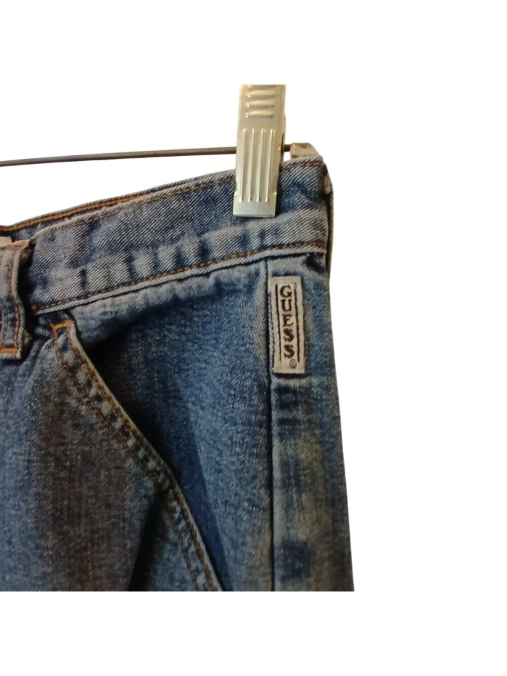 Guess Womens Denim Cargo Pants Size 29 Style 34815 100% Cotton Made USA #H-28 - Picture 11 of 14
